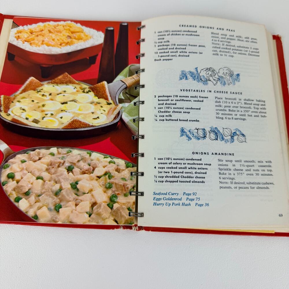 Campbell Cookbook Cooking with Soup 1972 Spiral Bound - Picture 4 of 14